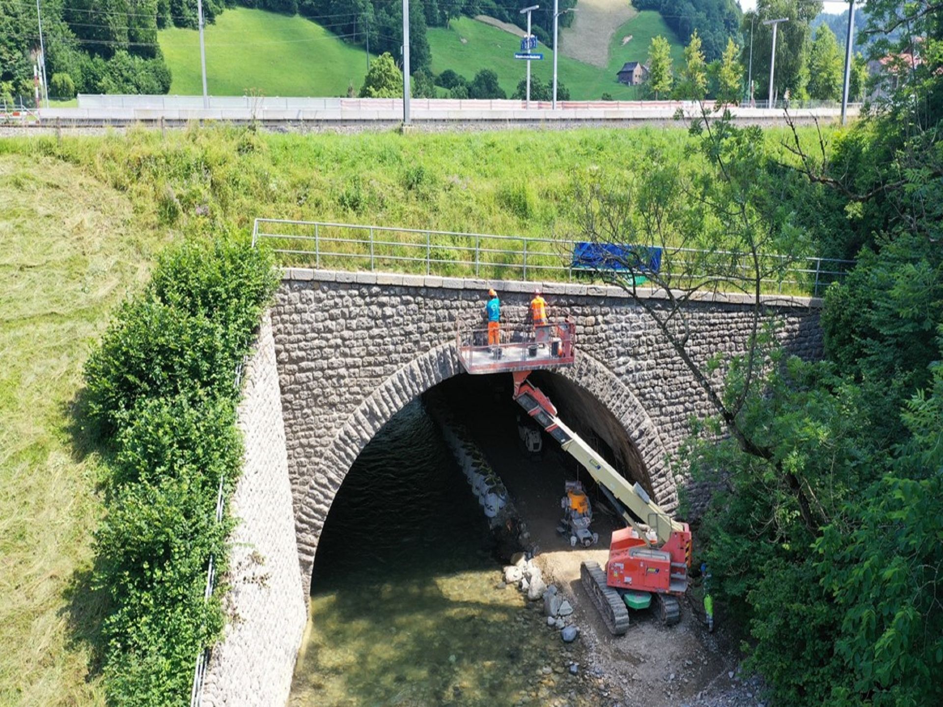 Neckerdurchlass Sanierung Mauerwerk